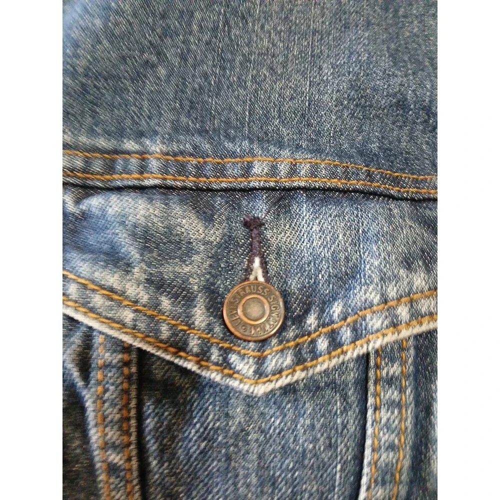 Levi Strauss Signature 1873 Men's Button-Up Denim Trucker Jean Jacket Blue XL